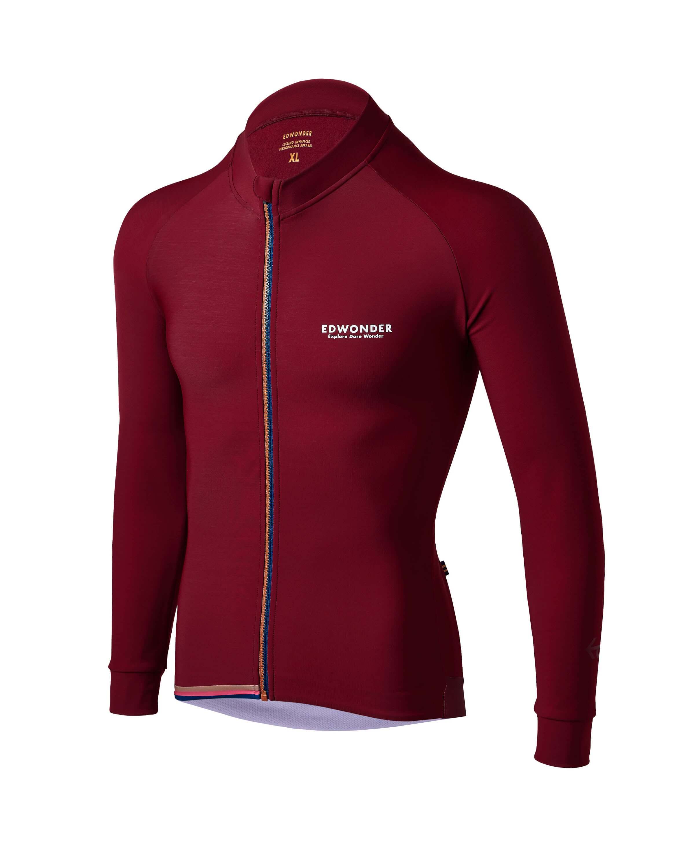 Mens EdW Edition Thermal Long Sleeve Jersey - Olive Green