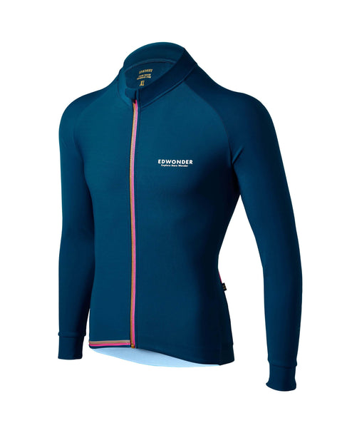 Maillot thermique à manches longues édition EdW pour homme - Bleu Nil