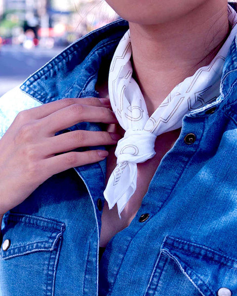 Multi-use EdW Square Scarf