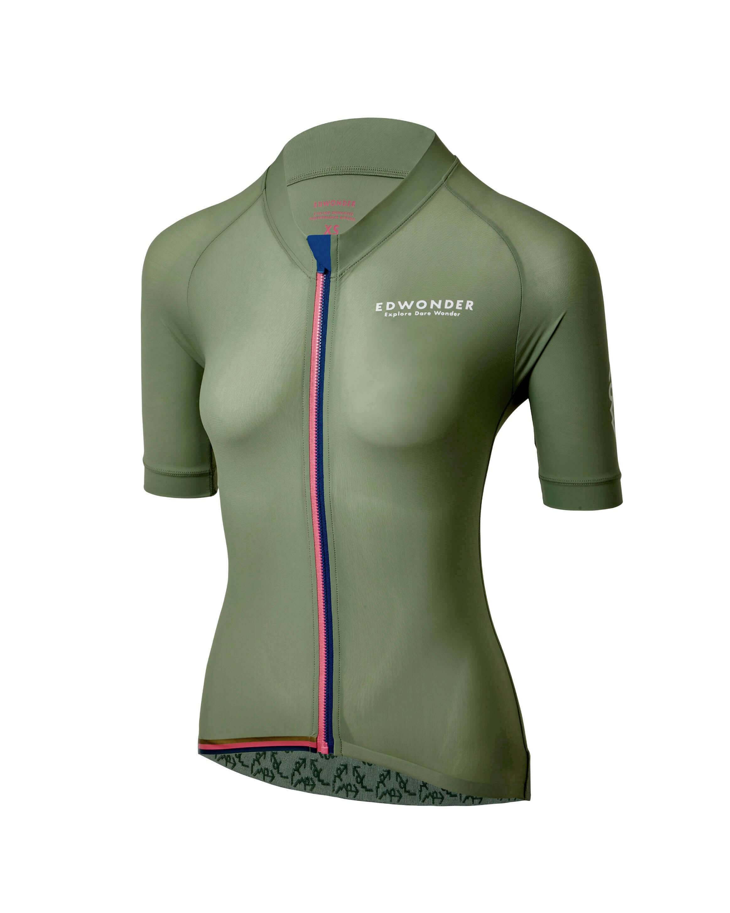  Women's Jersey サイクルジャージ Agave Green Women's EdW Edition Jersey - Pine Green