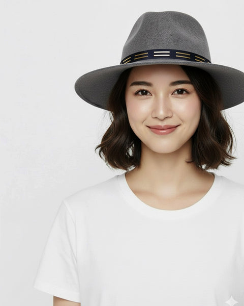 EdW Trimmed Felted Wool Fedora