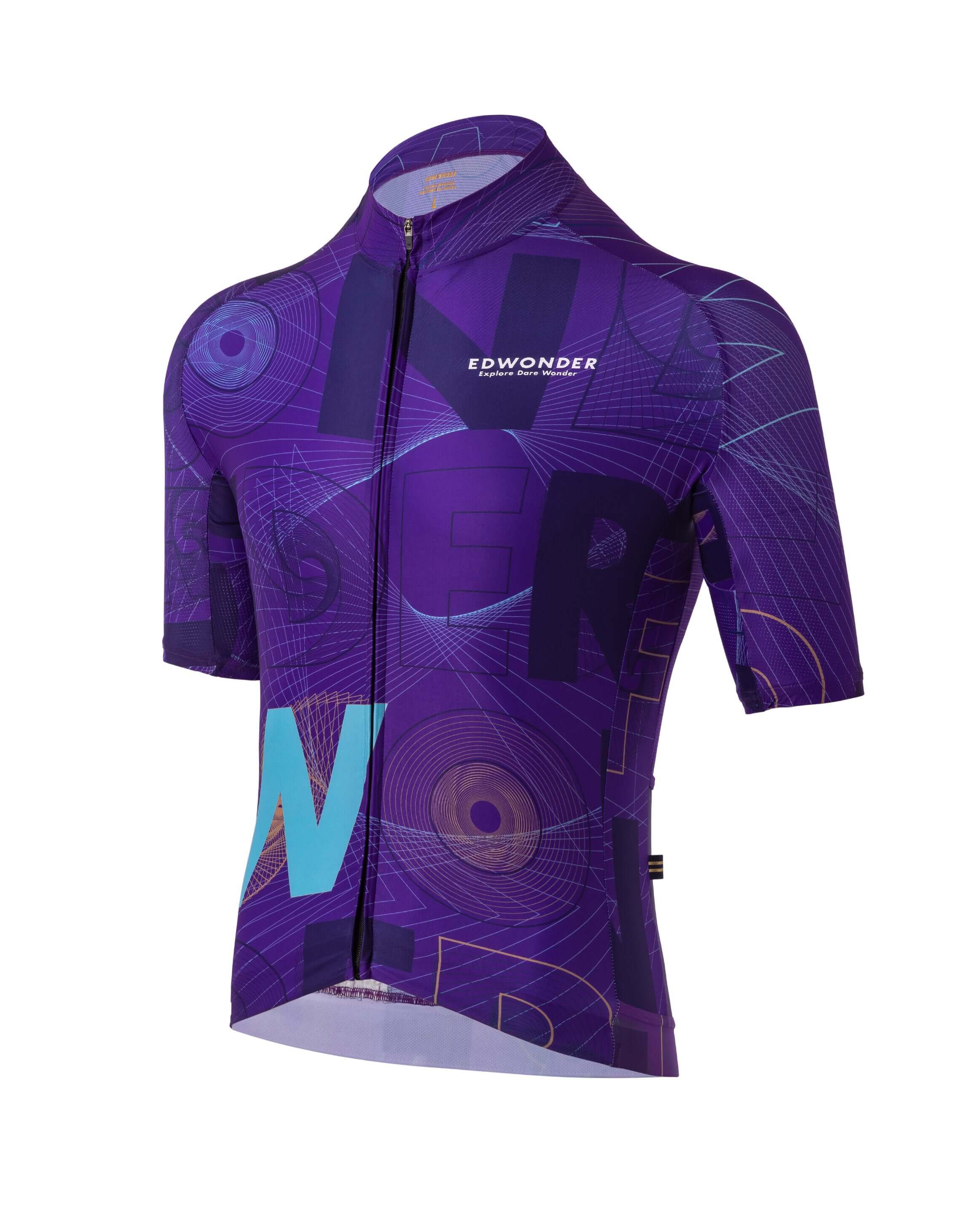 EdWonder Men's Wonderfool Infinite Jersey - Plum Purple