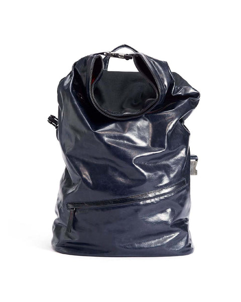 EdWonder X Burgundy Assemblage | Leather & Canvas Backpack M