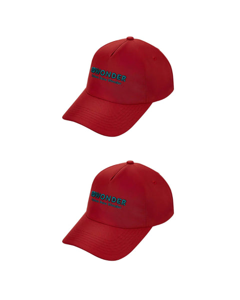 Lot de casquettes Logo - Rouge Monarch